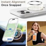 Apple iPhone 16 Pro Ostand Spin Fusion Series Case by Torras - Ivory White - Image 3