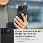 PITAKA MagEZ Grip 3 Compatible with MagSafe Ring for iPhone 16/15/14/13/12 - Black - Image 6