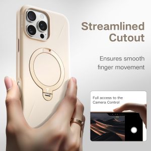 Apple iPhone 16 Pro Max Ostand Spin Fusion Series Case by Torras - Desert Gold - Image 2