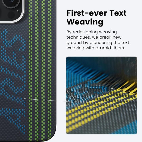 iPhone 16 Pro Pitaka Luminous Tactile Woven Case - Credit Card - Image 5