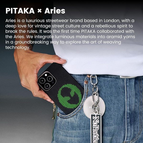 iPhone 16 Pro Pitaka Luminous Tactile Woven Case - Alien - Image 5