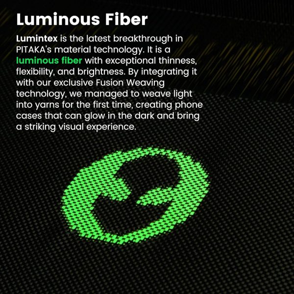 iPhone 16 Pro Pitaka Luminous Tactile Woven Case - Alien - Image 6