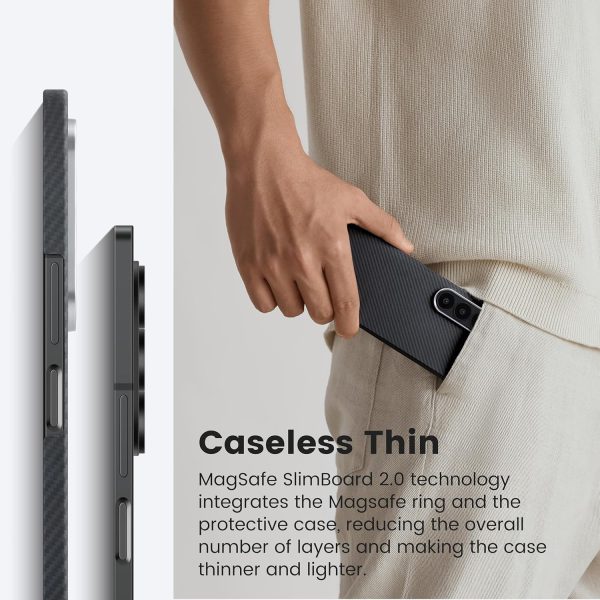 Galaxy Z Fold 6 Pitaka MagEZ Case 5 Aramid Fiber Made - Black/Grey - Image 7