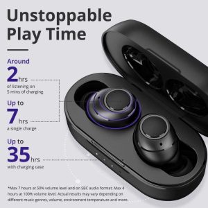 Tronsmart Onyx Free True Wireless Bluetooth Earphones - Black - BB - Image 3