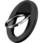 PITAKA MagEZ Grip 3 Compatible with MagSafe Ring for iPhone 16/15/14/13/12 - Black