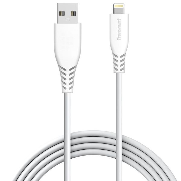 tronsmart-lac01-apple-mfi-certified-lightning-cable-EEZEPC Tronsmart LAC01 4ft Lightning Cable - White - BB - Image 1
