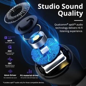 Tronsmart Onyx Free True Wireless Bluetooth Earphones - Black - BB - Image 2