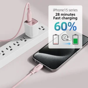 Micropack USB-C to USB-C 60W Soft Silicone Cable MC-C60 - Black - GC - Image 5