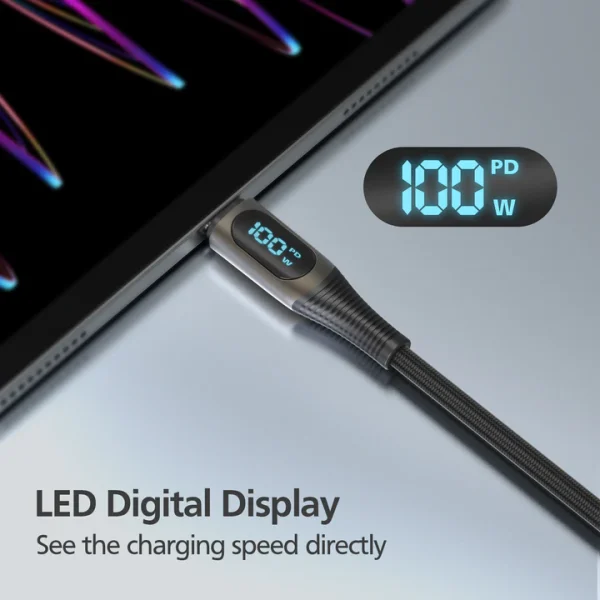 Micropack 100W USB-C to USB-C Cable 2m MC-C100 - Black - GC - Image 4