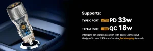 Taar Voyager II Car Charger 51W - Black - Image 4