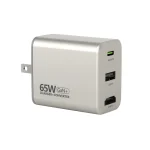 Micropack 65W GaN Wall Charger and Converter MWC-265H - US Plug - Titanium - GC