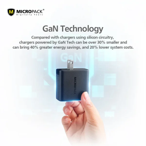 Micropack 65W Phone Charger USB Wall Charger Fast Charge Block MWC-265PD - Black - GC - Image 7
