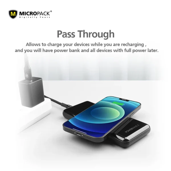 Micropack 22.5W 10000mAh PD Fast Charger Wireless Power Bank WPB-1015 - Black - GC - Image 4