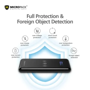 Micropack 22.5W 10000mAh PD Fast Charger Wireless Power Bank WPB-1015 - Black - GC - Image 2