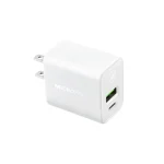 Micropack 33W Fast Charging USB C Wall Charger Dual Port MWC-233PD - US Plug - White - GC