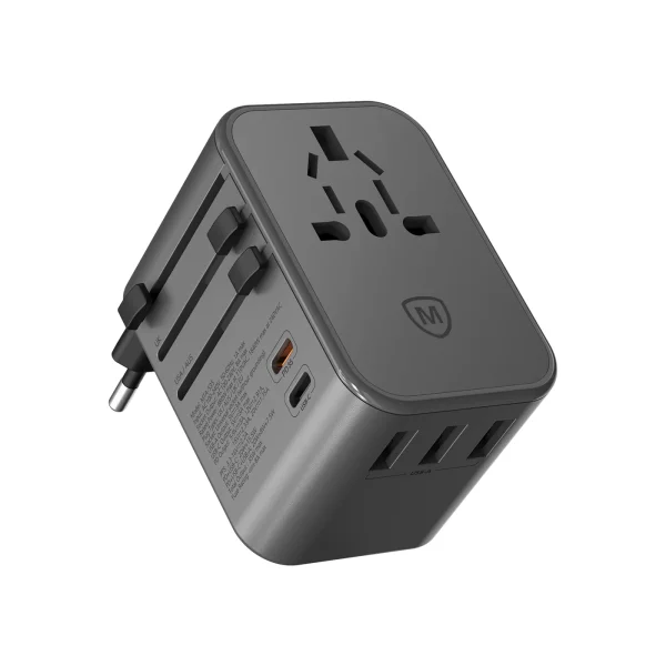 MTA-535-GY__01_1400x Micropack International Universal Travel Adapter 35W MTA-535 - Black - GC - Image 1