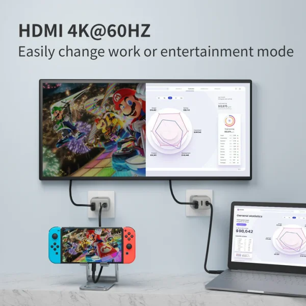 MWC-265H-3_720x Micropack 65W GaN Wall Charger and Converter MWC-265H - US Plug - Titanium - GC - Image 6