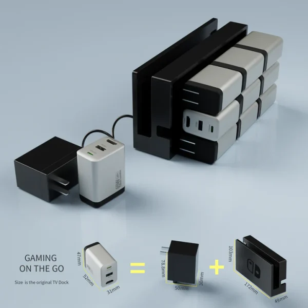 MWC-265H-5_720x Micropack 65W GaN Wall Charger and Converter MWC-265H - US Plug - Titanium - GC - Image 4