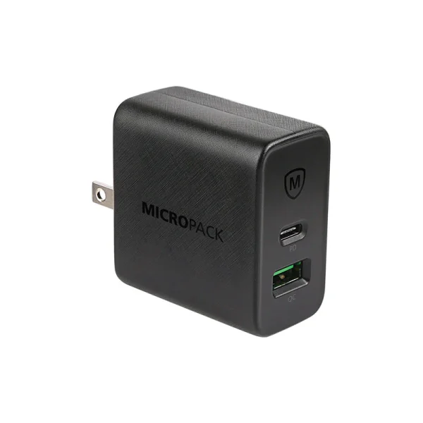 MWC-265PD_01_74c3b71d-35ae-4b83-a0ce-c7fd5c9b0e8f Micropack 65W Phone Charger USB Wall Charger Fast Charge Block MWC-265PD - Black - GC - Image 1