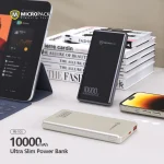 Micropack 10000mAh Ultra Slim Fast Charging PD Power Bank PB-10S - Black - GC