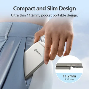 Micropack 10000mAh Ultra Slim Fast Charging PD Power Bank PB-10S - Black - GC - Image 4