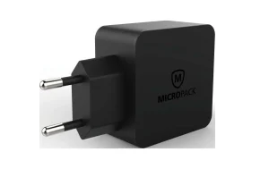Micropack Wall Charger Dual Port Fast Charging 48 Watt MWC- 248PD - Black - GC - Image 3