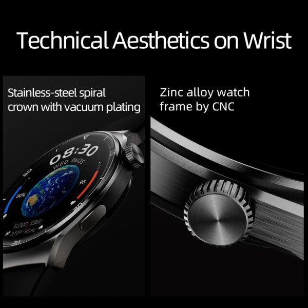 QCY GT2 Smart Watch With 1.43 AMOLED Display Zinc Alloy Watch Frame - Black - GC - Image 5
