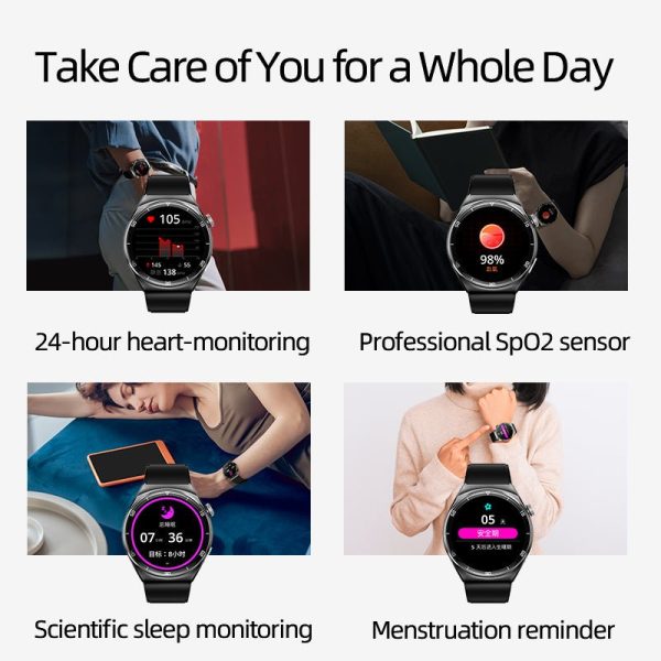 QCY GT2 Smart Watch With 1.43 AMOLED Display Zinc Alloy Watch Frame - Black - GC - Image 4
