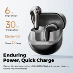 Soundpeats Air5 Lite Earbuds - Black - BB - Image 5