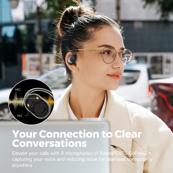 SoundPEATS Gofree 2+ Sports Bluetooth Headphones - Black - BB - Image 2
