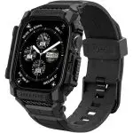 Apple Watch Series 10 46mm Rugged Armor Pro Case With Band by Spigen - ACS08604 - Matte Black