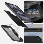 Apple iPhone 16 Thin Fit MagFit Case by Spigen - ACS08186 - Black - Image 4