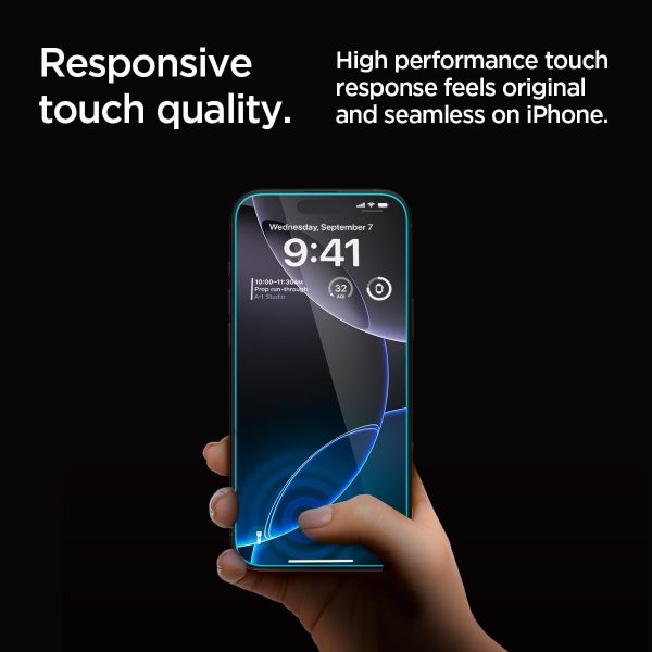 Apple iPhone 16 Pro Max GLAS.tR EZ Fit Privacy Protector By Spigen - AGL07908 - Black - 2 Pack - Image 3