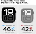 Apple Watch Series 10 46mm Rugged Armor Case by Spigen - ACS08597  - Matte Black - Image 8