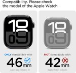 Apple Watch Series 10 46mm Rugged Armor Pro Case With Band by Spigen - ACS08604  - Matte Black - Image 7