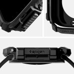 Apple Watch Series 10 46mm Rugged Armor Case by Spigen - ACS08597  - Matte Black - Image 7