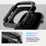 Apple Watch Series 10 46mm Rugged Armor Case by Spigen - ACS08597  - Matte Black - Image 3