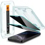 Apple iPhone 16 Pro Max GLAS.tR EZ Fit Privacy Protector By Spigen - AGL07908 - Black - 2 Pack