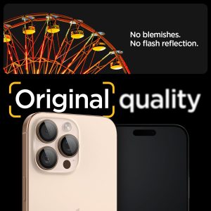 Apple iPhone 16 Pro Max / 16 Pro / 15 Pro Max / 15 Pro Camera Lens Protector GlasTR EZ Fit Optik Pro by Spigen - AGL08862 - Desert Titanium - 2 PACK - Image 4