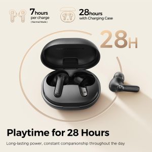 SoundPEATS T3 Pro Wireless Earphone - Black - GC - Image 4