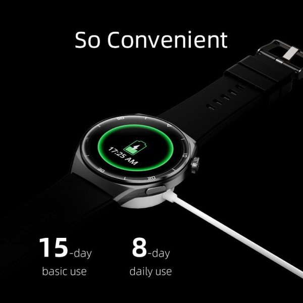 QCY GT2 Smart Watch With 1.43 AMOLED Display Zinc Alloy Watch Frame - Black - GC - Image 2