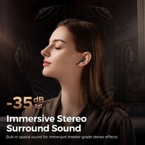 SoundPEATS T3 Pro Wireless Earphone - Black - GC - Image 7