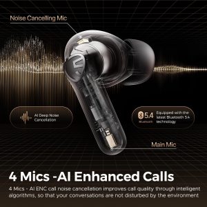 SoundPEATS T3 Pro Wireless Earphone - Black - GC - Image 8