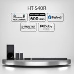 Sony HT-S40R 5.1ch Home Theater Soundbar System - Black - Image 10