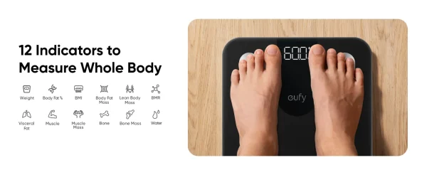 Anker Eufy Smart Scale A1 with Bluetooth Body Fat Scale - T9120K11 - Black - OP - Image 12