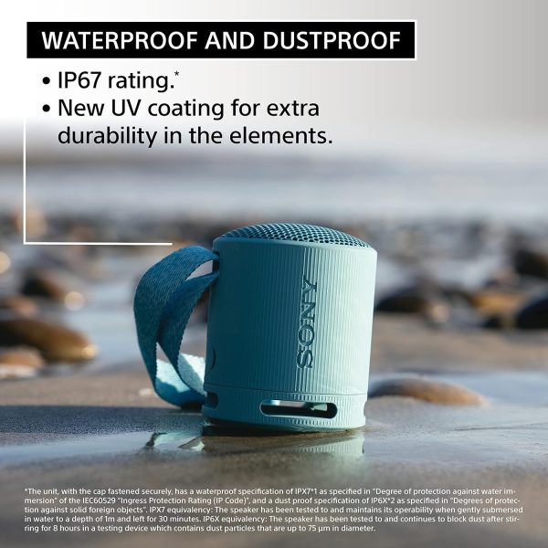 81DpfARJgJL._AC_SL1500_ Sony SRS-XB100 Wireless Bluetooth Portable Speaker - Blue - Image 4