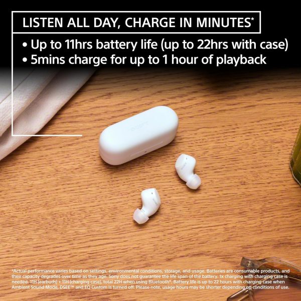 91S6DRVJ4DL._AC_SL1500_ Sony WF-C510 Truly Wireless in-Ear Bluetooth Earbud - Yellow - Image 7