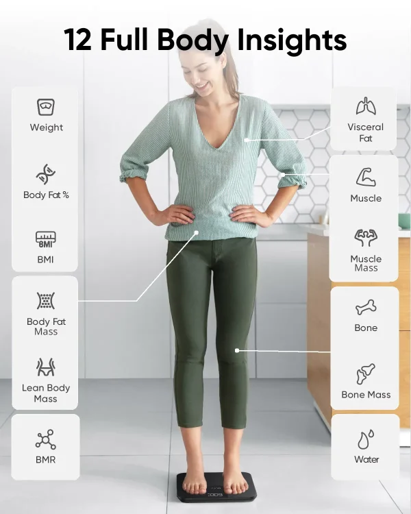 Anker Eufy Smart Scale A1 with Bluetooth Body Fat Scale - T9120K11 - Black - OP - Image 4