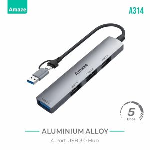 Amaze A314 4 Ports USB 3.0 Hub Best Price in Pakistan