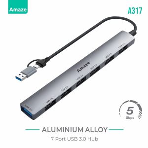 Amaze A317 7 Ports USB 3.0 Hub Best Price in Pakistan